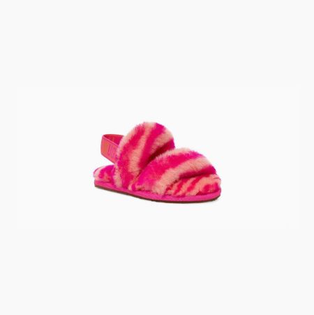 UGG Oh Yeah Zebra Rose Slippers for Toddlers (TKZW74651)